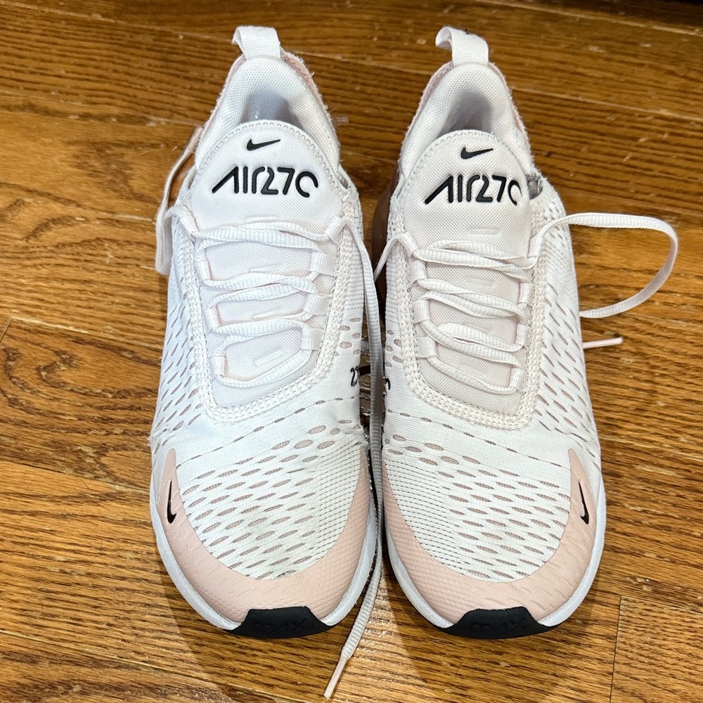Nike Air Max 270 White and Light Pink Shoes